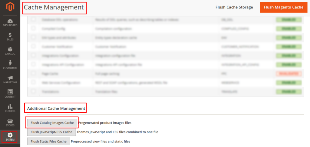 Cache Management